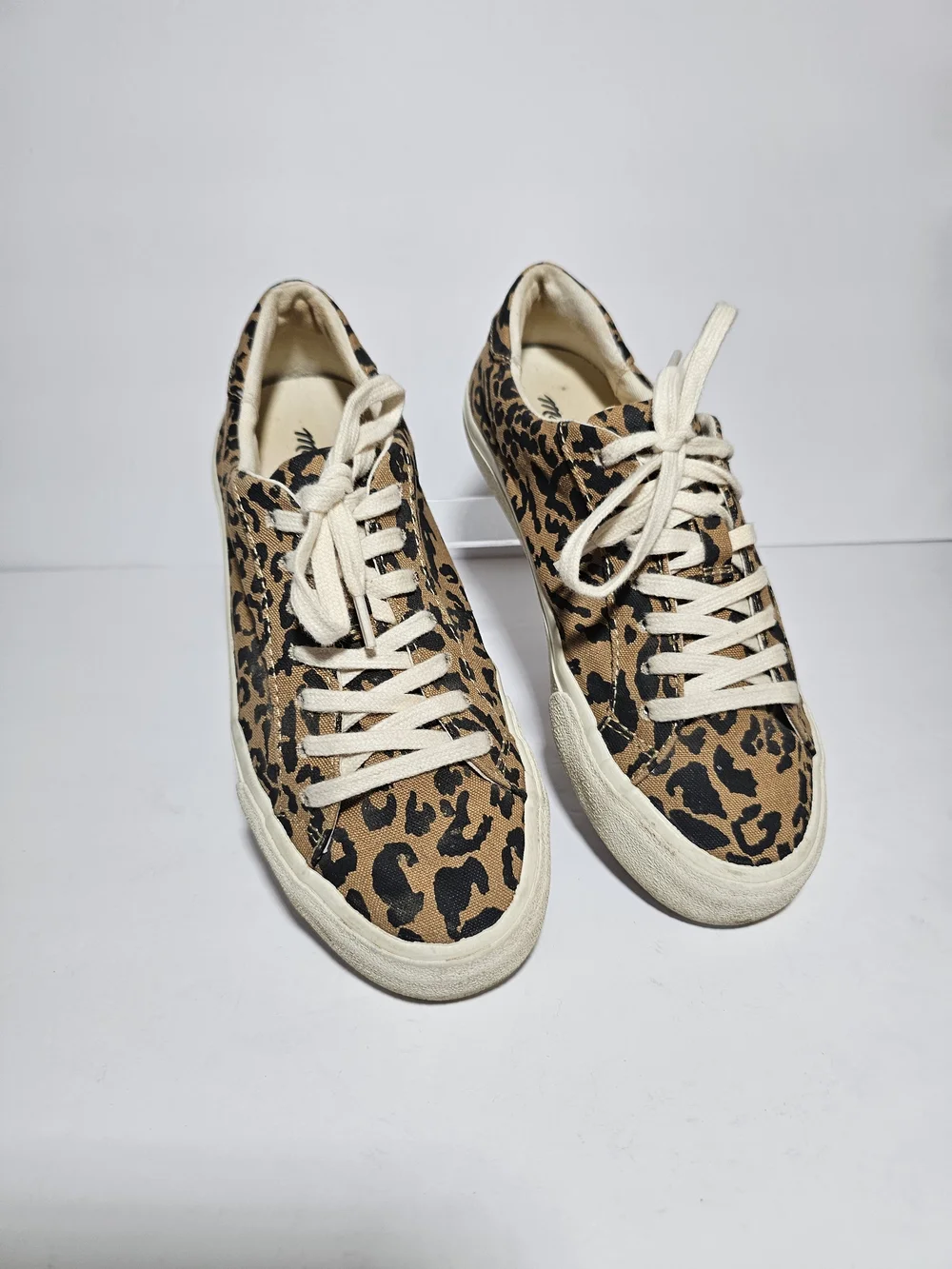 Madewell Women's Leopard Print Canvas Sneakers - Tan/Black